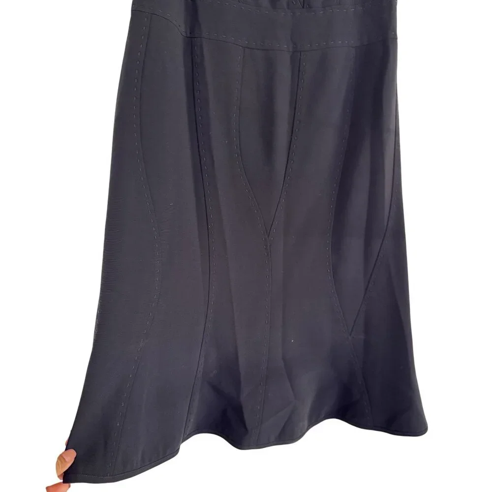 Moschino Women's Black Sleeveless Detailed Stitching Design Mini Dress Size S - Picture 4 of 8